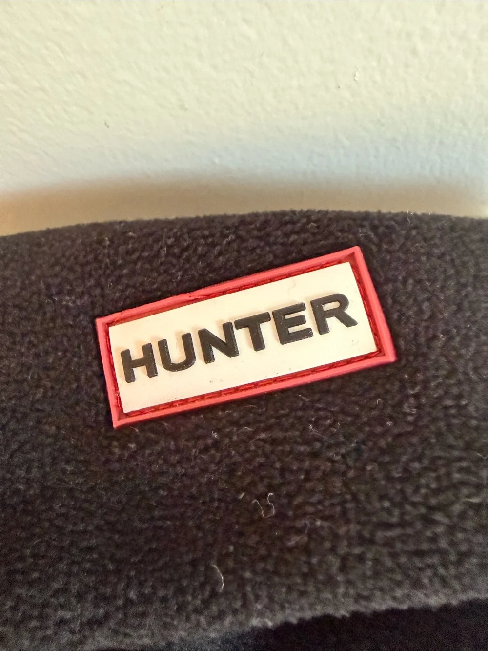 Hunter Original Tall Boot Socks Black Fleece Liners Size L Women 8-10 Men 7-9